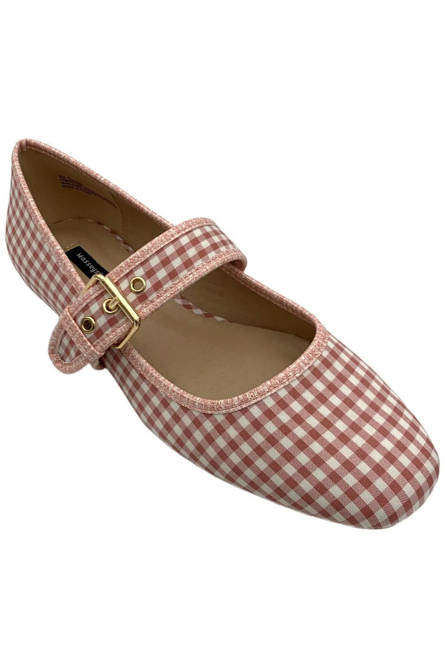 Masseys Women's Adeline Flats Raspberry - Medium